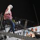 Migranten Open Arms na weken op zee van boord op Lampedusa