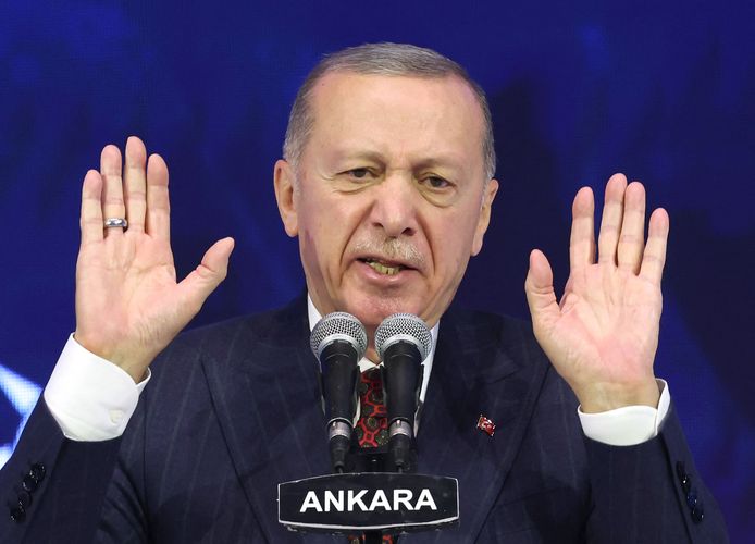 De Turkse president Erdogan