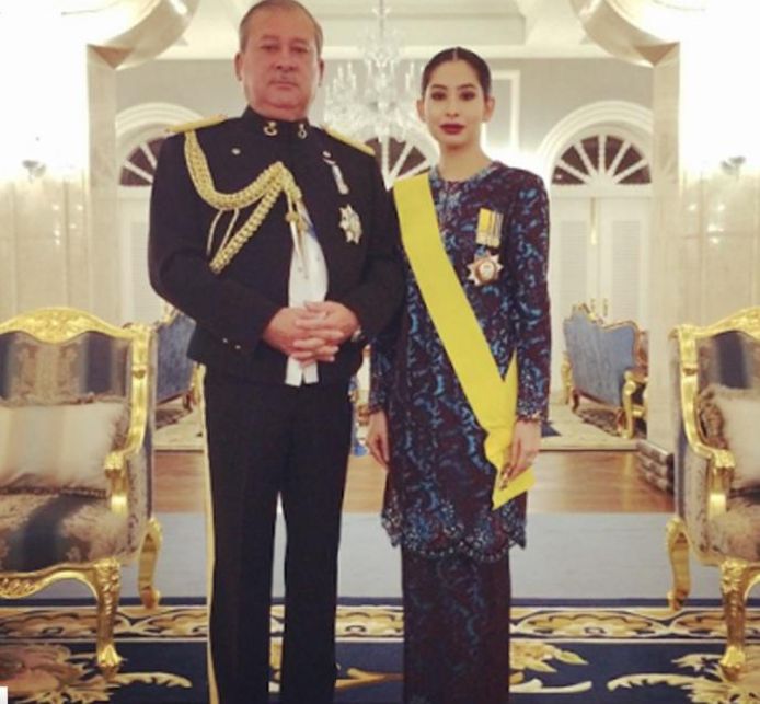 De sultan met zijn dochter Aminah