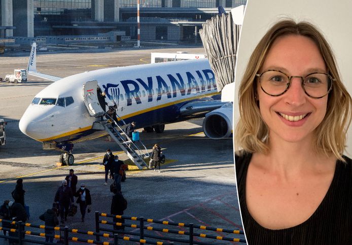 Laura Clays, woordvoerder Test-Aankoop, geeft advies voor mensen die vanuit Zaventem willen vliegen met Ryanair.