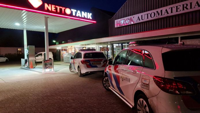 Het tankstation in Enschede dat destijds werd overvallen.