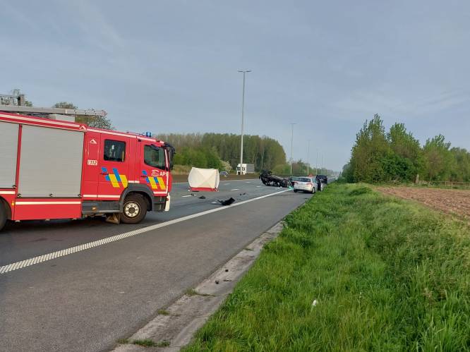 Franse vrouw (34) komt om het leven bij ongeval met vier wagens op E40 in Lede: weg vrijgemaakt