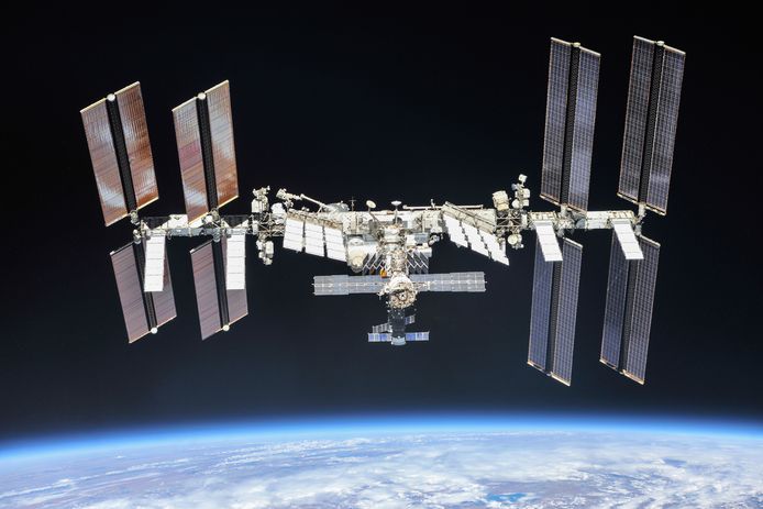 Een foto beschikbaar gesteld door NASA toont het Internationaal Ruimtestation (ISS).