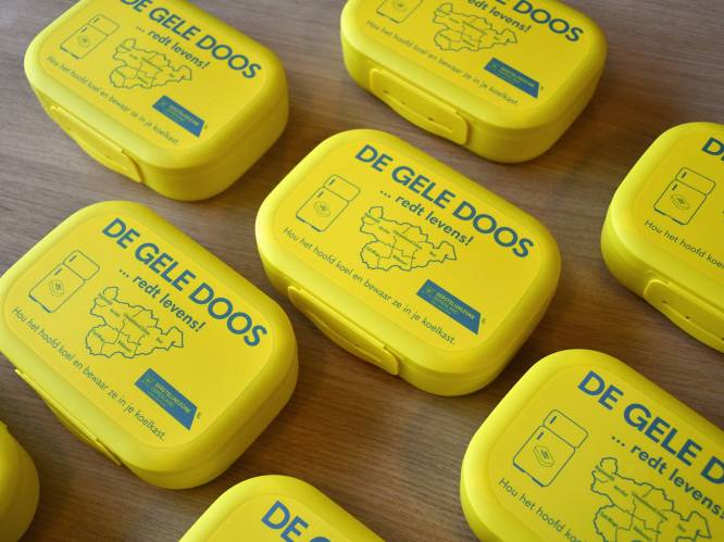 Gele doos ook in Tiel-Winge