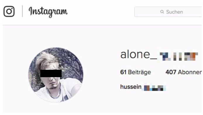 Instagramaccount van Hussein K.