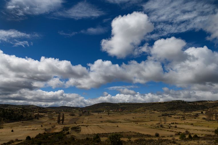 Het platteland in de provincie Teruel. Beeld AFP