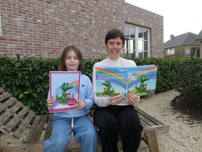 Lieve Clarebout met haar dochter Ella.