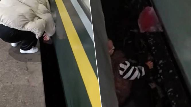 Jongen komt vast te zitten naast treinsporen : "Mama, je moet me komen helpen!"