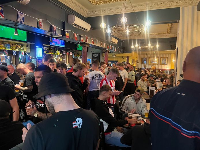 PSV-supporters tijdens de Awayday Party in Londen.