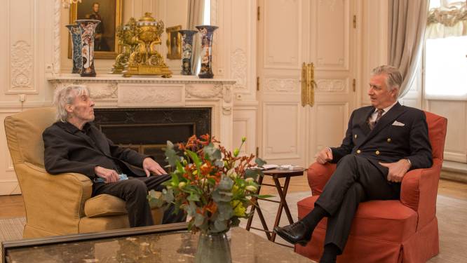 Arno op audiëntie bij koning Filip: "Een icoon van de Belgische rockmuziek”