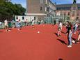 Zottegem: De meisjes van VBS Grotenberge kregen voetbalinitiatie van een gediplomeerde trainer.
