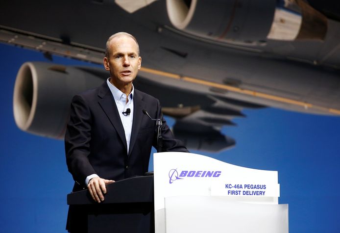CEO bij Boeing, Dennis Muilenburg.