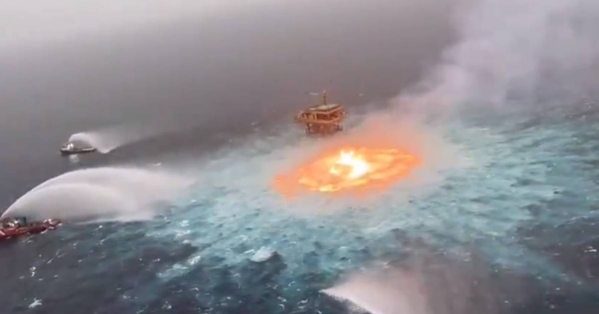 Rotura de gasoducto provoca ‘ojo de fuego’ en el Golfo de México |  Mundo