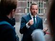 Demissionair minister Hugo de Jonge van Volksgezondheid, Welzijn en Sport (CDA) na afloop van een overleg over het coronavirus.
