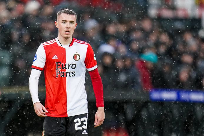 Patrick Walemark tijdens het duel met Cambuur, waarin hij halverwege de tweede helft inviel voor Alireza Jahanbakhsh.