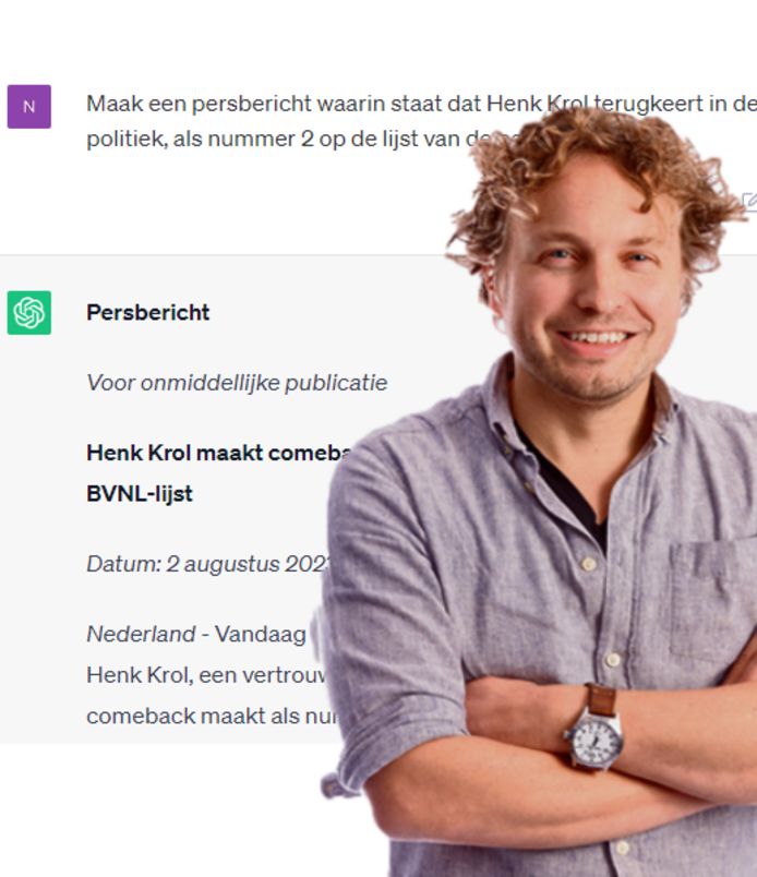 Henk Krol terug? Dat moet een ChatGPT-grap zijn - Breda - AD.nl