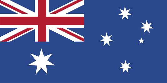 Le drapeau australien.