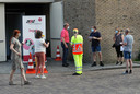 Vaccinatielocatie in de Hamelandhal in Lichtenvoorde. De personen op de foto hebben niets te maken met bedreigingen of intimidatie.
