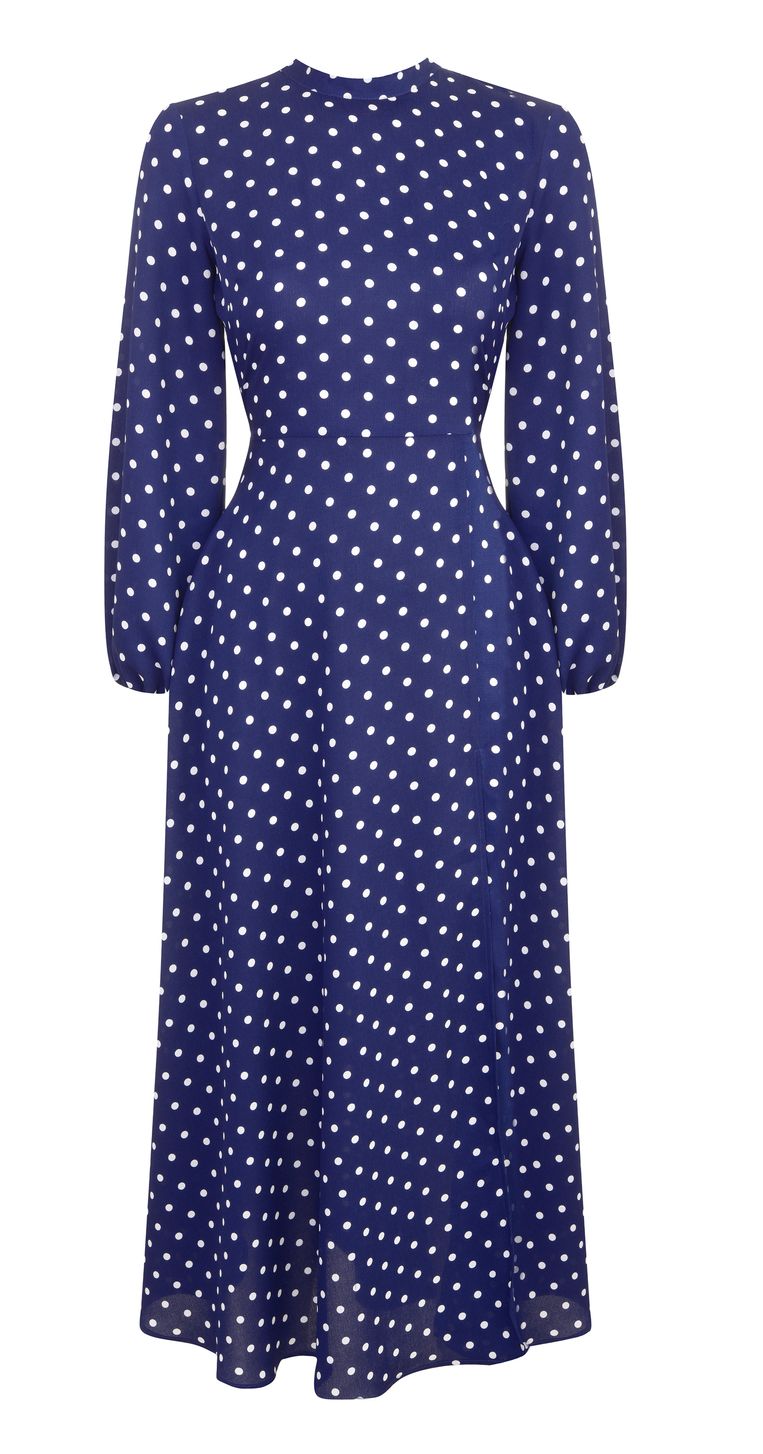 TOPSHOP-POLKA-OPEN-BACK-MAXI-GBP49-USD95-EUR68-AUD99.95-LATE-MARCH rv Beeld 