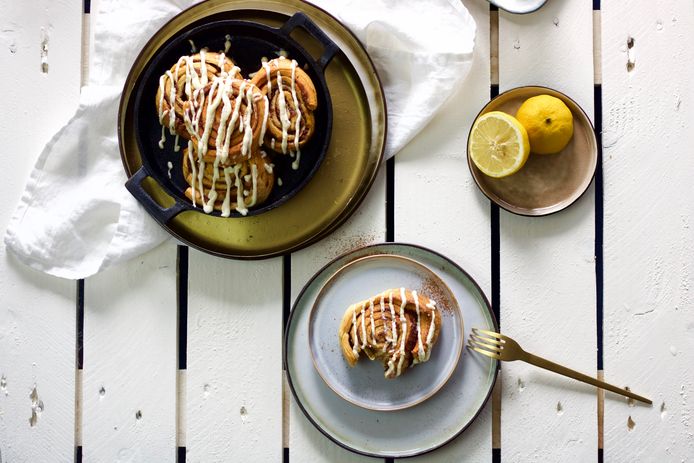 Snelle cinnamon rolls met banaan