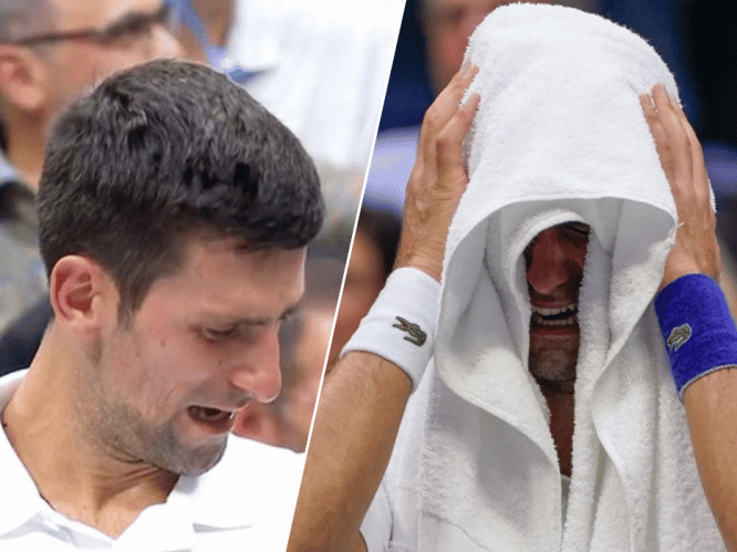 Ongezien: Novak Djokovic barst nog voor het eind van zijn verloren finale in tranen uit
