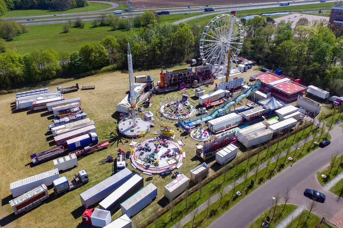 Kermisprotest mét attracties op het Malieveld ‘Dit is onmenselijk