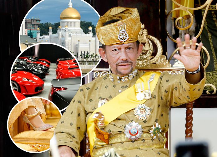 De sultan van Brunei en zijn familie worden omringd door extreme rijkdom.