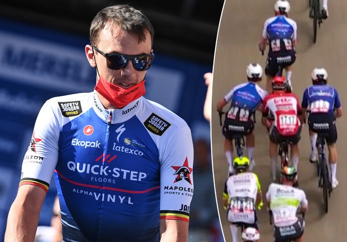 De nouvelles sanctions pour Yves Lampaert après son coup de coude sur Tim Wellens.