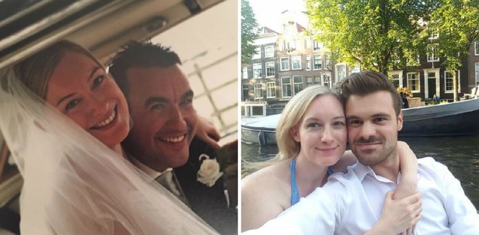 Links met Marc, rechts met Andrea.