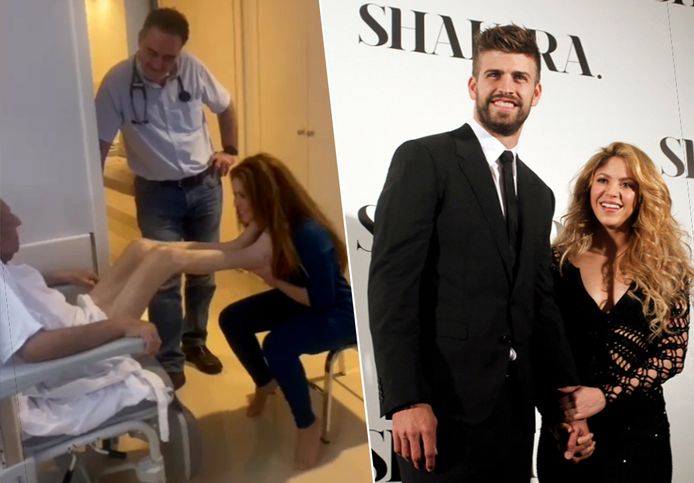 De vader van Shakira ligt in het ziekenhuis. Shakira en Gerar Piqué gingen al op bezoek.