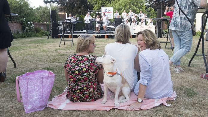 De Big Fun Showband kreeg de  handen op elkaar in de Palthe-tuin.
