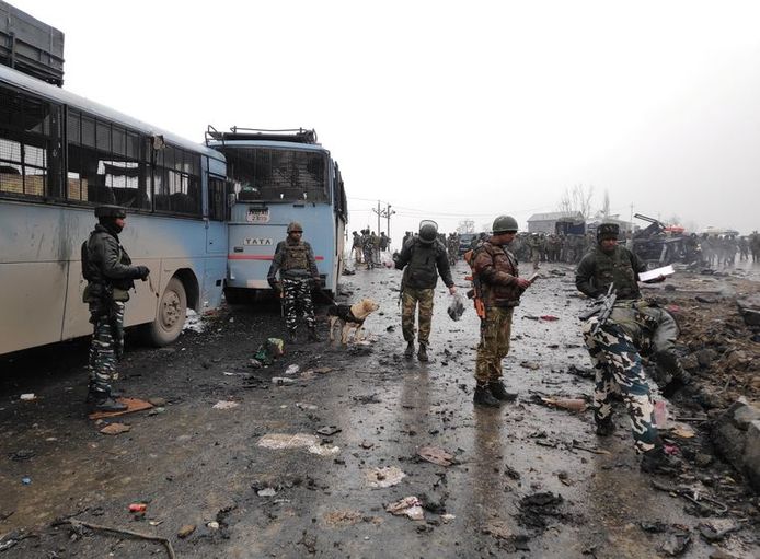 Bij de bomaanslag in Kasjmir op 14 februari, in het zuiden van het land, vielen veertig doden.