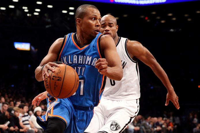 Sebastian Telfair in 2014 in actie namens Oklahoma City Thunder.