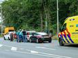 Kettingbotsing aan de Birkstraat in Amersfoort.