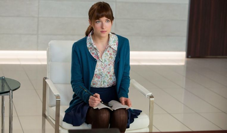 Redacteur Dakota Johnson in Fifty Shades of Grey (2015) Beeld  