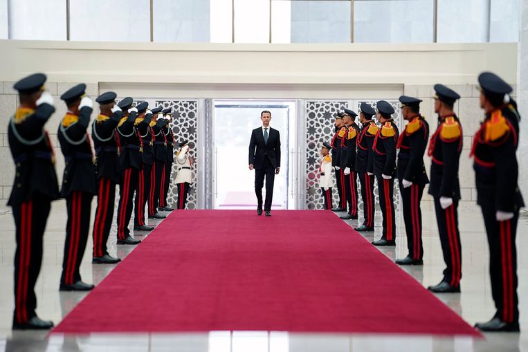In Syrië is dictator Bashar Al-Assad (55) nog steeds aan de macht. Beeld AP