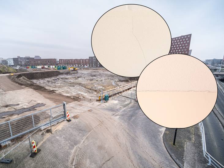 Bouwbedrijf zegt ‘sorry’ voor scheuren in muren door heien voor nieuw stadhuis: ‘Had niet mogen gebeuren’