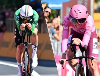 Filippo Ganna blaast tegenstand weg in tweede Giro-tijdrit, leider Pogacar wordt tweede en deelt tikje uit aan concurrentie