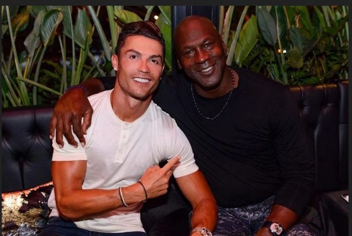 Cristiano Ronaldo en Michael Jordan.