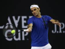 Laver Cup: Zelfs Roger Federer mist wel eens een bal