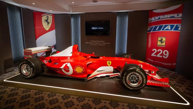 Une Ferrari de F1 de Schumacher vendue plus de 13 millions d’euros