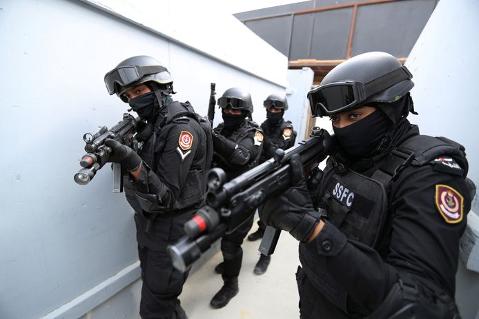 Vorige maand pakte Bahrein uit met trainingsbeelden van een gespecialiseerde vrouwelijke politie-eenheid.