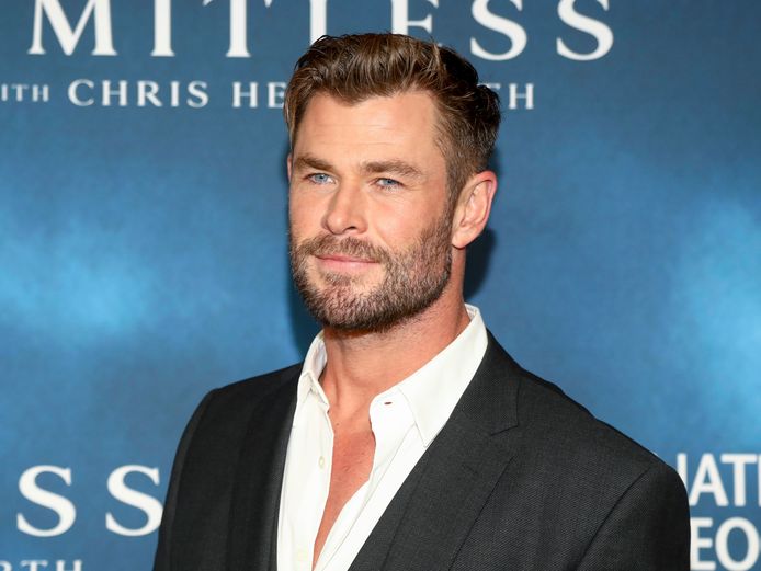 Chris Hemsworth tijdens première van 'Limitless with Chris Hemsworth'