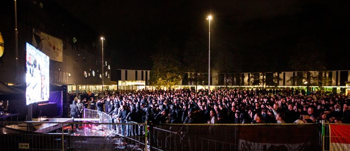 Het Olympiaplein donderdagavond