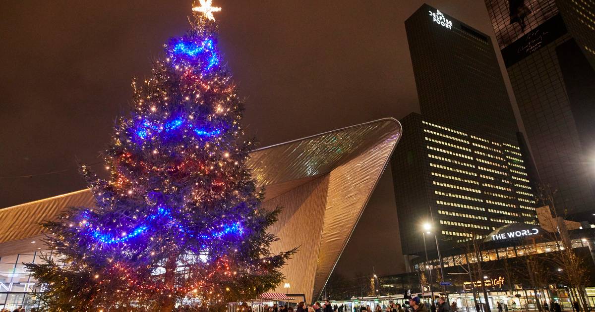 Eén dag de tijd om geld voor kerstboom Rotterdam Centraal bij elkaar te