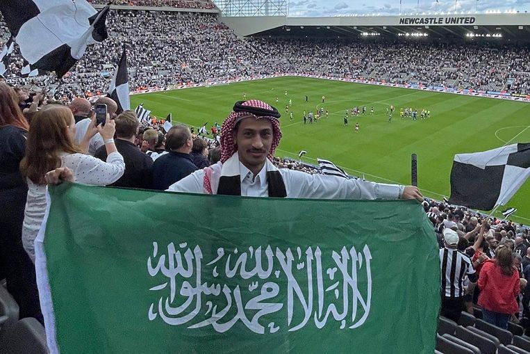 Premier League-club Newcastle is sinds vorig jaar in handen van een Saudisch staatsinvesteringsfonds. Beeld AFP