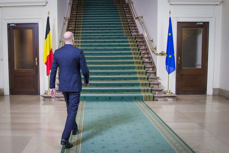 Charles Michel (MR) op 11 oktober 2014. Beeld BELGA