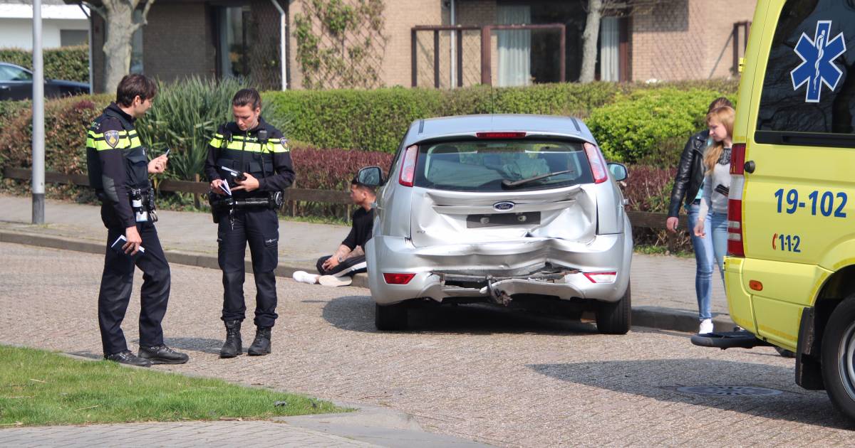 Automobilisten met de schrik vrij bij kop-staartbotsing in Vlissingen.