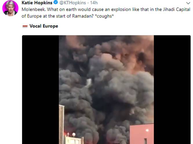 Omstreden Britse columniste legt onbestaande link tussen brand Koekelberg en jihadisme