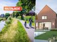 Wie van fietsen langs het water houdt, komt in Aarschot zeker aan zijn trekken. Rechts: een knappe nieuwbouw in de groenste deelgemeente.